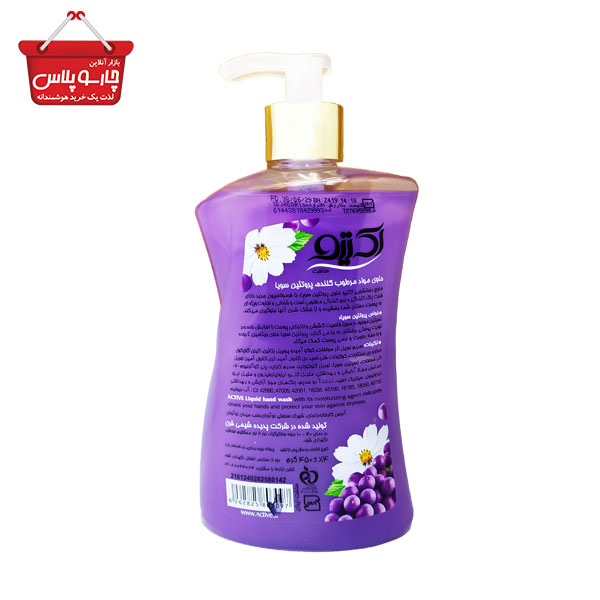 مایع دستشویی اکتیو مدل(03) Grape & Flower مقدار 450 گرم