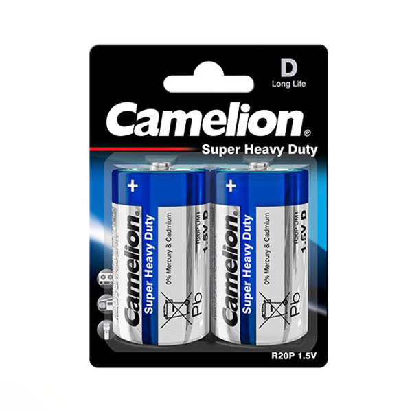 باتری بزرگ Camelion مدل Super heavy duty D بسته دو عددی