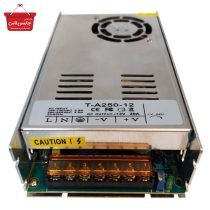 منبع تغذیه 12 ولت 20 آمپر صنعتی فن دار مدل T-A250-12