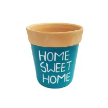 گلدان سفالی سبزآبی مینیاتوری