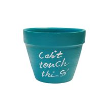 گلدان سفالی سبزآبی