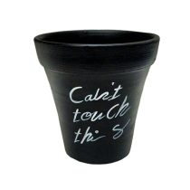 گلدان سفالی مشکی رنگ