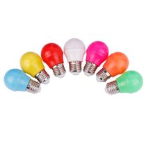 لامپ حبابی ال ای دی رنگی ۳ وات پایه E27 کد ۱۶۳۸