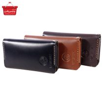 کیف پول چرمی پالتویی طرح Versace